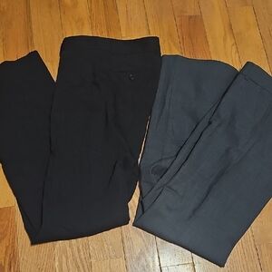 Set Of 2 Theory Size 2 Black and Gray Trousers